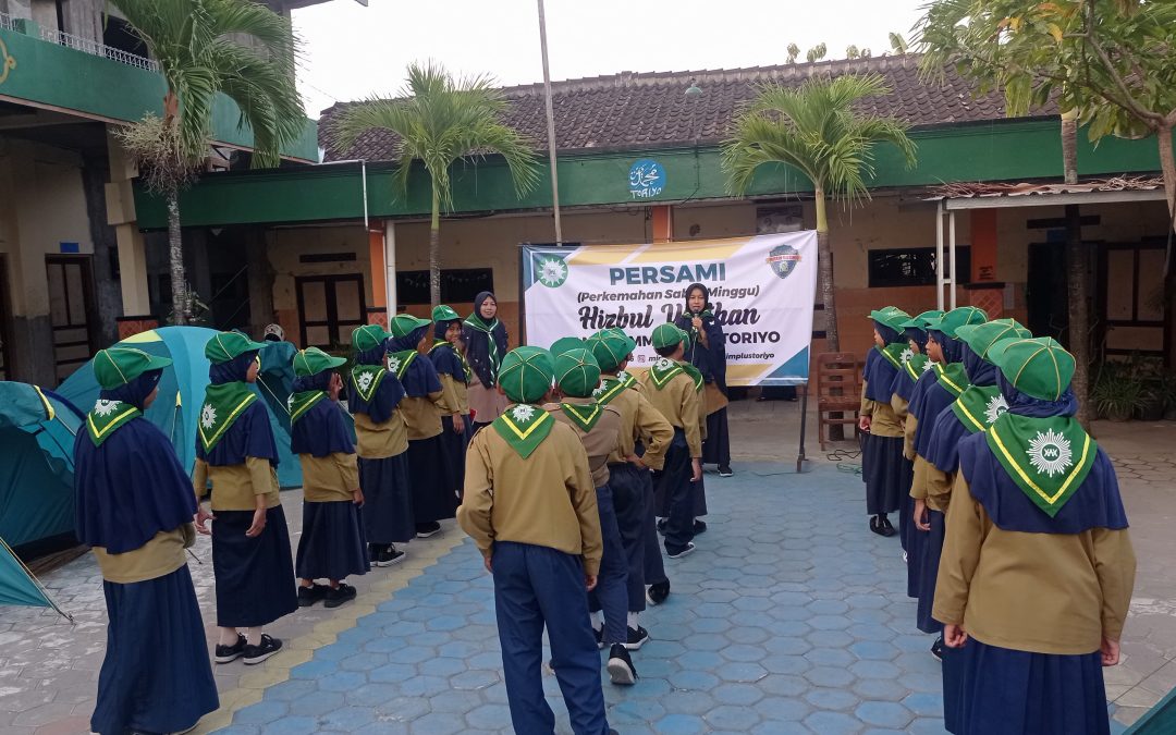 Perkemahan Sabtu Minggu Siswa Kelas 5 MI Muhammadiyah Toriyo Berlangsung Meriah